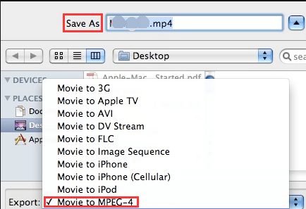 Utilisation d'iMovie pour convertir des fichiers vidéo