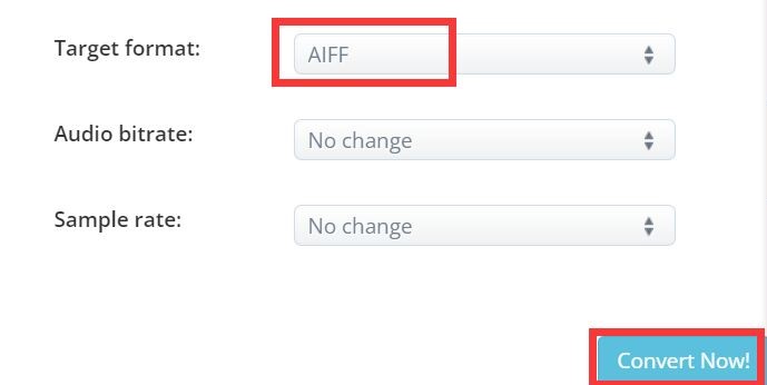 Convertir FLAC en AIFF en ligne