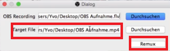 Convertir FLV en MP4 dans OBS