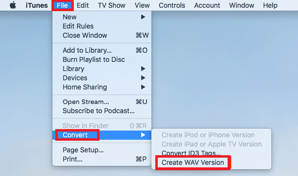Convertir M4A en WAV à l'aide d'iTunes