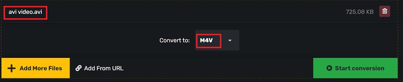 Convertir AVI en M4V avec des outils en ligne