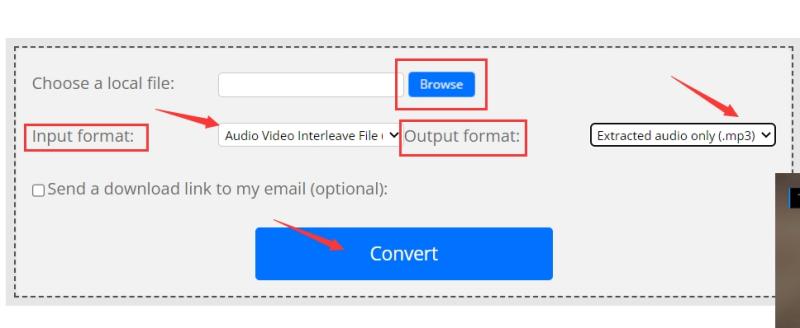 Convertir AVI en MP3 en ligne