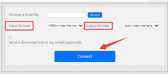 Convertir MP4 en VOB en ligne