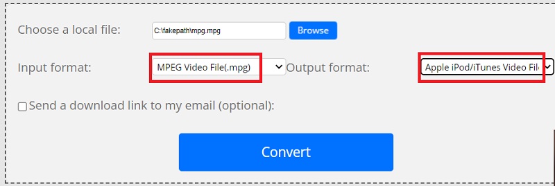 Convertir MPG en M4V avec des outils en ligne