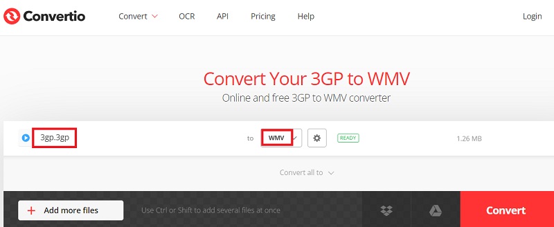 Convertissez facilement 3GP en WMV en ligne
