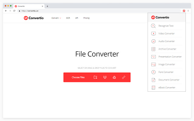 Convertir des fichiers WMV au format VOB avec Convertio.co