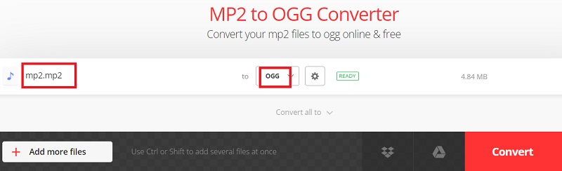 Convertissez facilement MP2 en OGG gratuitement