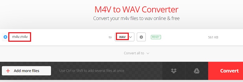 Convertissez facilement M4V en WAV