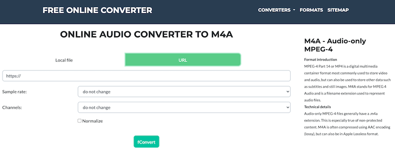 Convertir AVI en M4A en ligne sur FConvert.com
