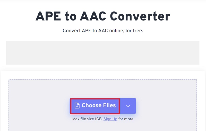 Transformer le fichier APE au format AAC
