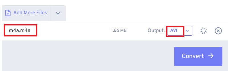 Transformez le format M4A en AVI avec FreeConvert