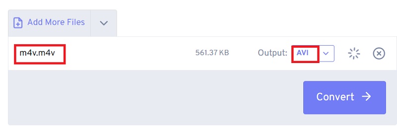 Transformez M4V en AVI avec FreeConvert
