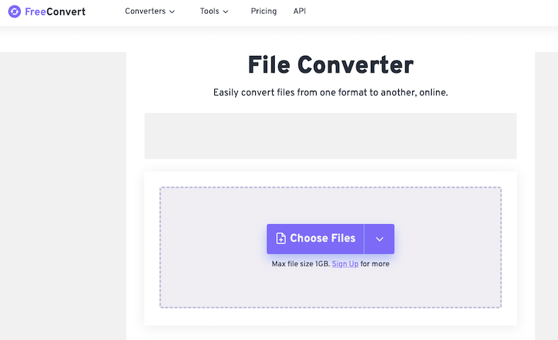 Étapes pour convertir MPG en FLV à l'aide de FreeConvert