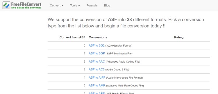 Convertisseur ASF en ligne gratuit