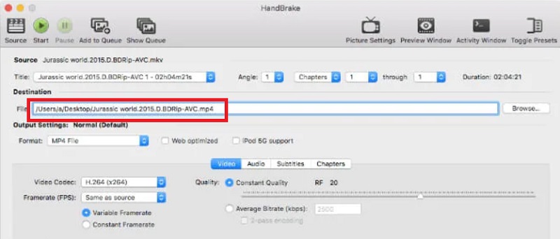 Utilisez Handbrake pour convertir des fichiers TS en MKV