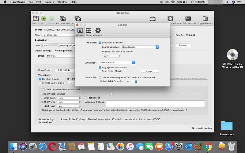Ripper vos DVD sur un ordinateur Mac à l'aide de HandBrake