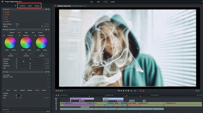 Éditeur vidéo Lightworks MP4