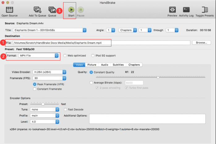 Convertir MP4 en MP3 avec HandBrake