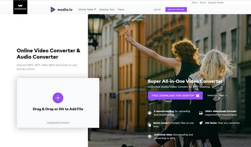 Convertir AMR en MP3 à l'aide de Media.io