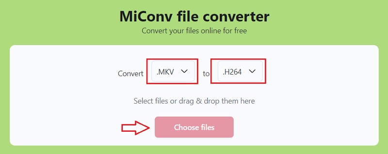 Convertir MKV en H.264 en ligne gratuit