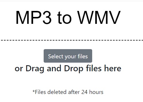 Convertir MP3 en WMV en ligne