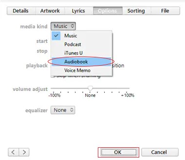 Convertir MP3 en M4B à l'aide d'iTunes