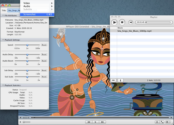 Lecteur AVI pour Mac - MPlayer
