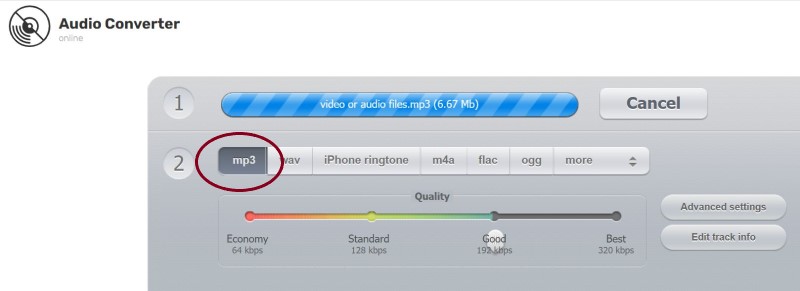 Convertir des fichiers audio MP3 en ligne