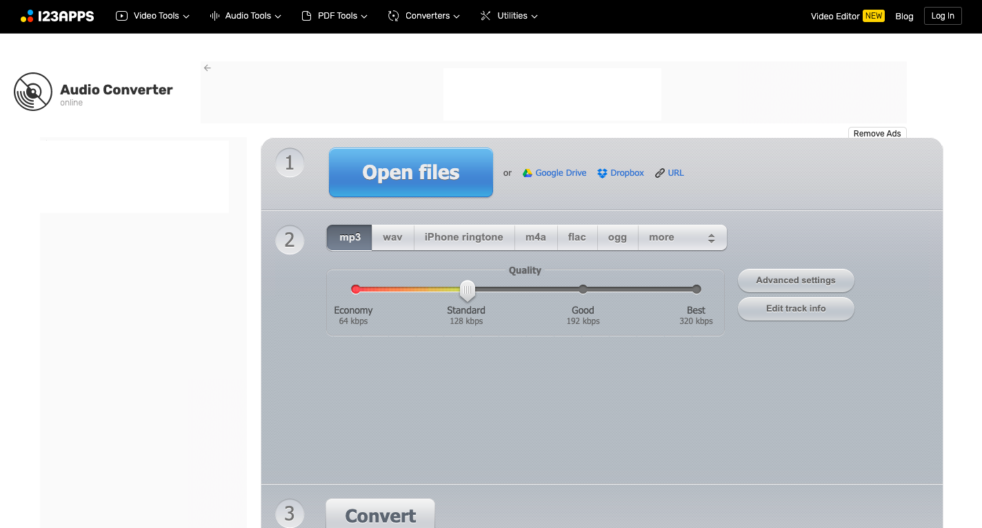 Convertisseur M4A en ligne-Audio-Converter.com