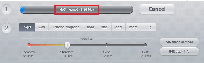 Transformer MP3 en MPEG4 en ligne
