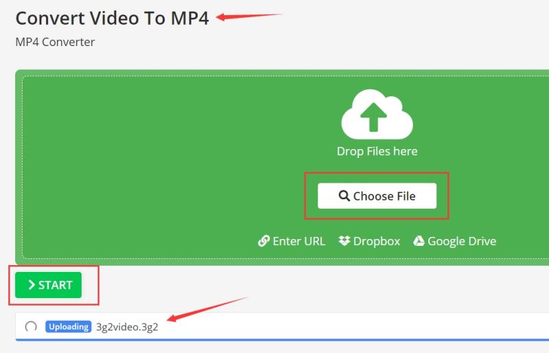Transférez facilement 3G2 vers MP4 en ligne