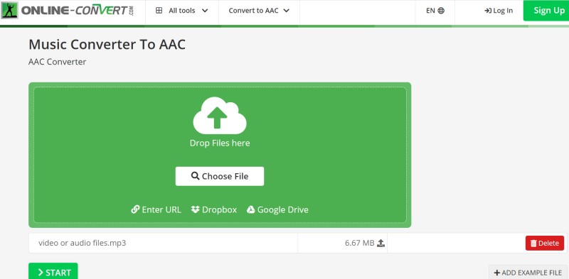 Convertisseur AAC en ligne