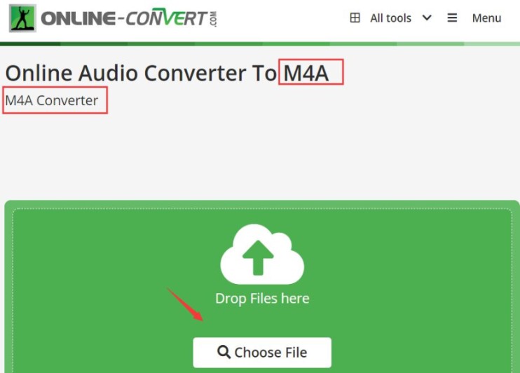 Convertir AIFF en M4A en ligne