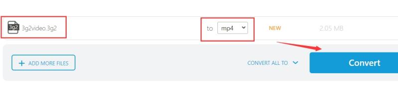 Convertir rapidement 3G2 en MP4 en ligne