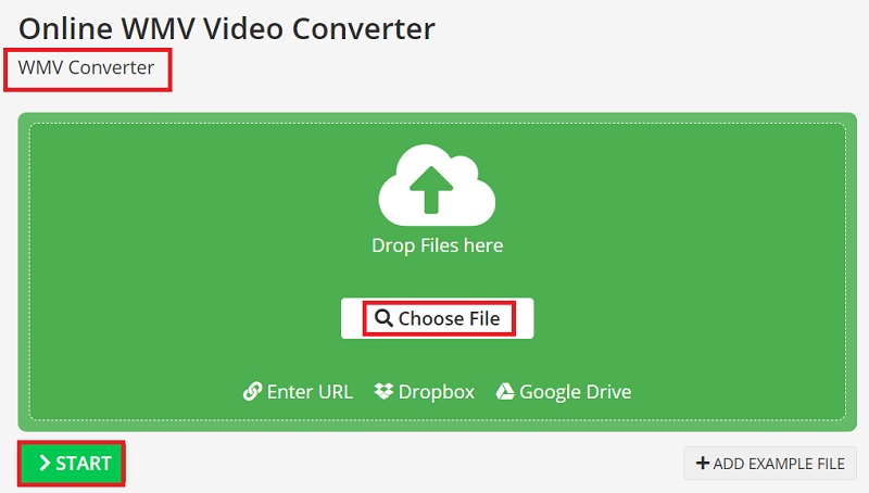 Convertir MPG en WMV avec Online-Convert