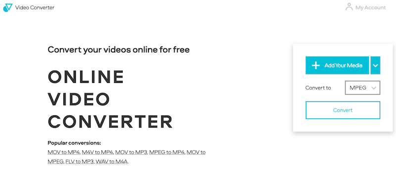 Convertir WMA en MPEG en utilisant VideoConverter.com