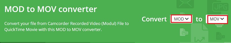 Convertir MOD en MOV gratuitement