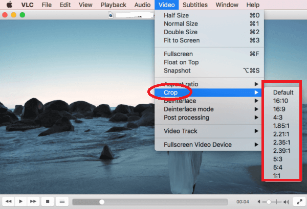 Recadrer une vidéo sur Mac dans VLC
