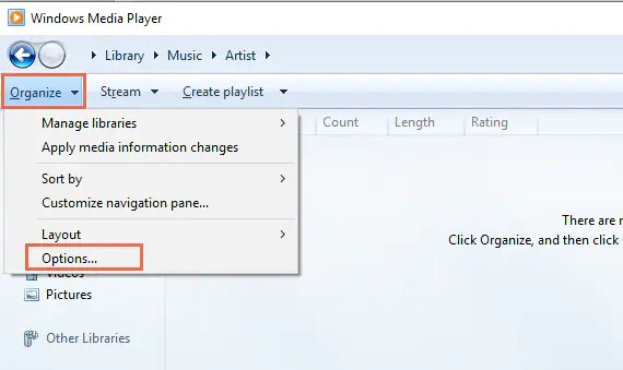 Convertir MP4 en WMA à l'aide de Windows Media Player