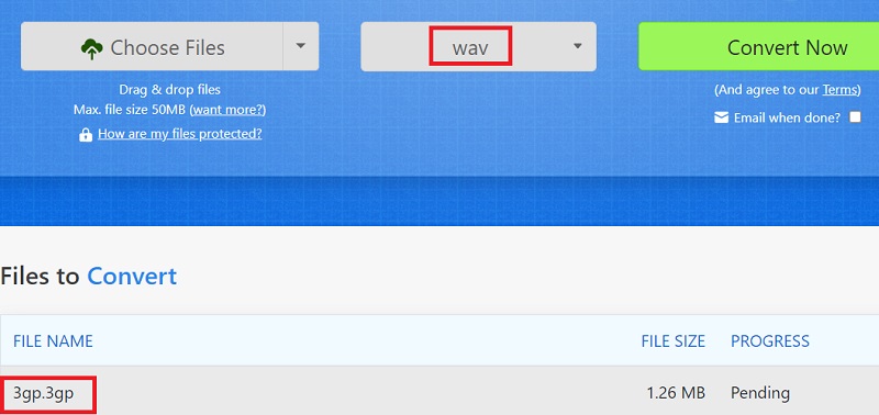 Créez des fichiers 3GP en WAV gratuitement