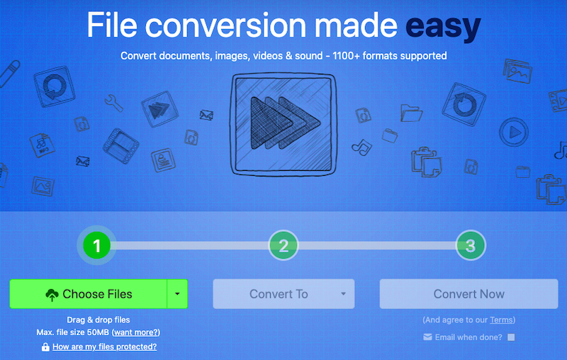 Comment convertir APE en MP4 en utilisant Zamzar