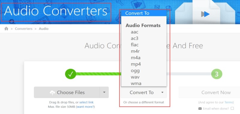 Convertisseur FLAC en iTunes en ligne