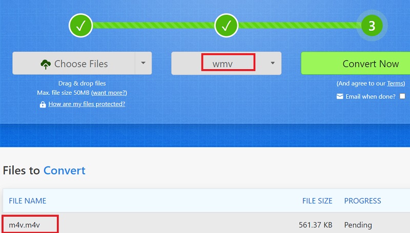 Transformez M4V en WMV gratuitement