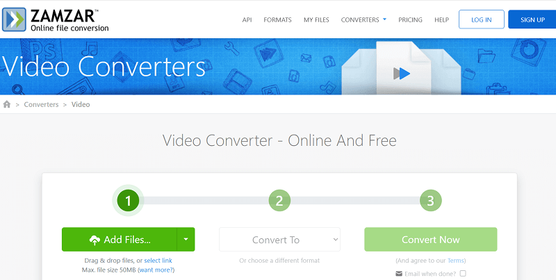 Convertir AVI en MP4 pour Android en ligne