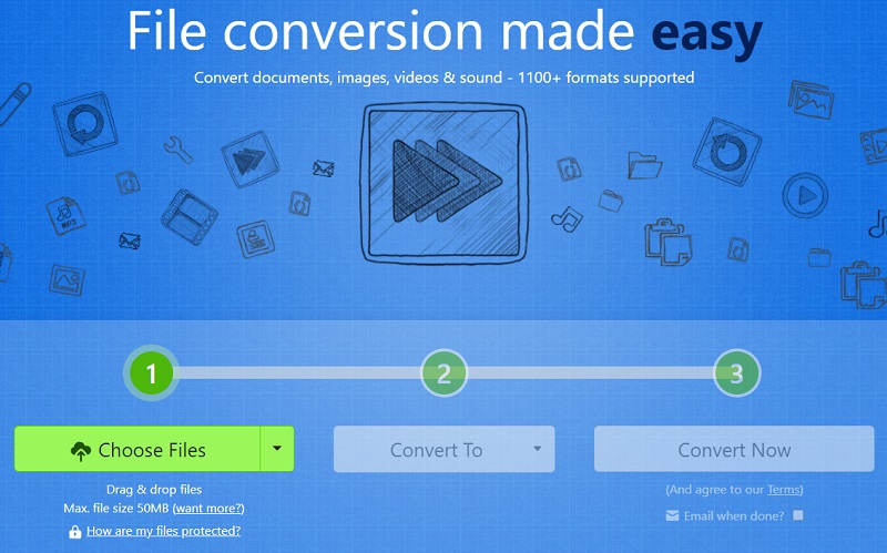 Convertir une vidéo en GIF avec Zamzar