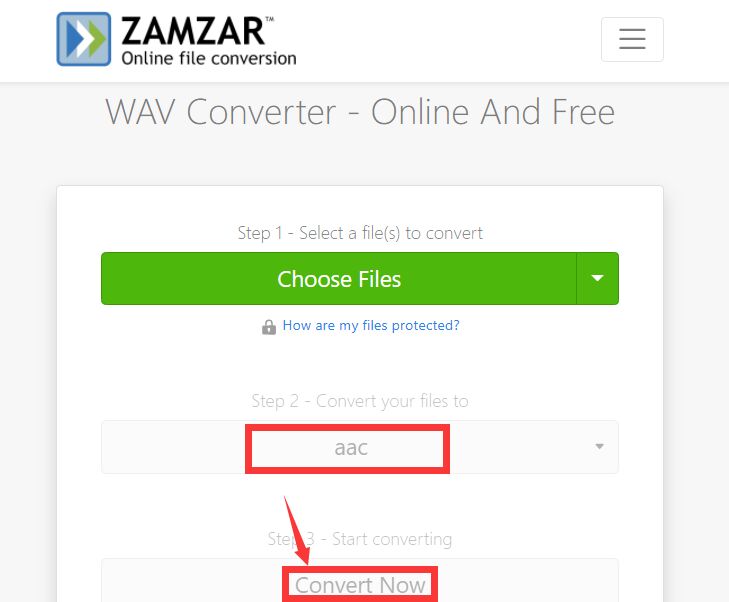 Convertir WAV en AAC gratuitement