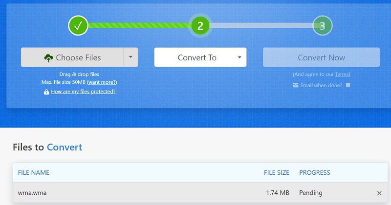 Convertir facilement WMA en WMV avec Zamzar